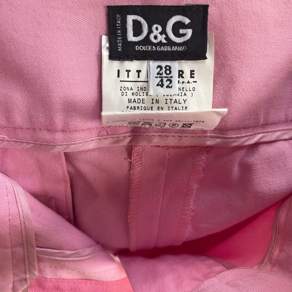 Pink Dolce & Gabbana cropped pants - Picture 3 of 4